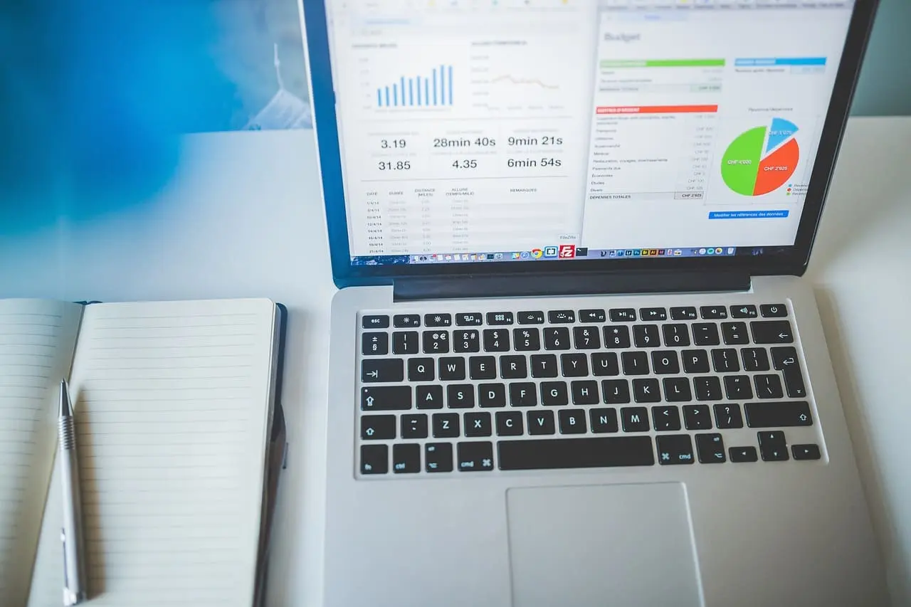 Logiciel EBP Gestion Commerciale sur un ordinateur portable